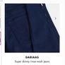 Ted Baker - Dariaas Skinny Soft Denim Jeans - Navy - Waist 28 - BNWT RRP 130 Image 3