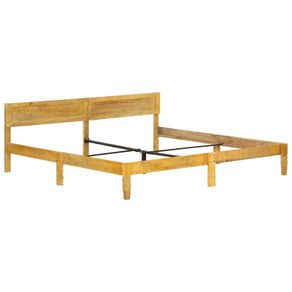 Bed Frame Solid Mango Wood 200 cm