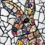 Handmade Framed Mosaic Rabbit/Hare Image 2