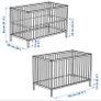 Ikea Sniglar Baby Cot With Baby Elegance Mattress Image 3