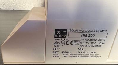 TIM-300 Isolating Transformer 300VA