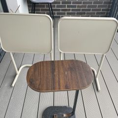 2 IKEA BJORKASEN laptop stands + 1 side table - rusty - EUR 5 for all