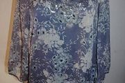 Stunning purple embroidered floral top size UK14/16 EU42/44 Postage included