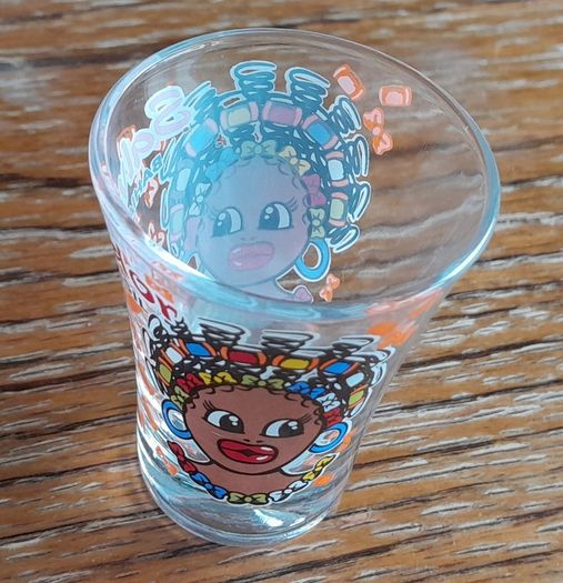 Colourful shot glass (from Brazil)