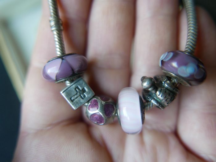 Pandora Charm Bracelet with Assorted Beads