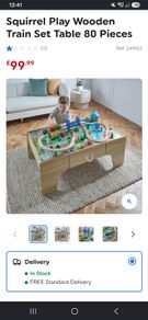 Wooden train set