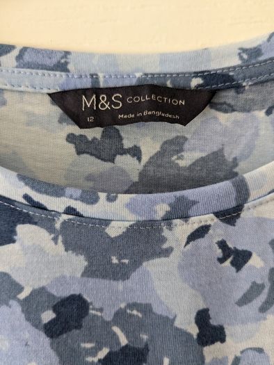 M and S T-shirt size 12