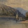 1911 Watercolour of Lake Verney - Signed Image 7