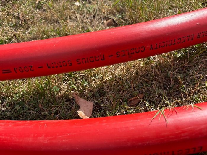 ESB ducting 50mm red approx 20M