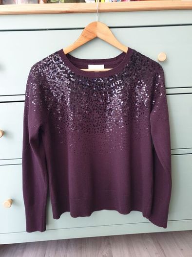 White Labels Sequin Jumper Size Uk 12
