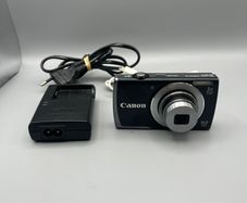 Canon PowerShot A3500 IS 16MP Digital Camera Black & Silver - Full Kit