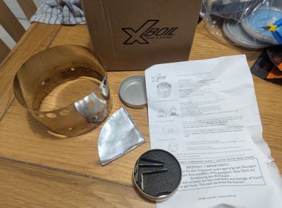 ultralight Xboil alcohol camping stove