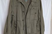 Timberland Men's Field Utility Jacket Size Large Khaki Canvas