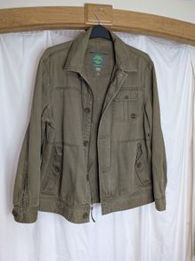 Timberland Men's Field Utility Jacket Size Large Khaki Canvas