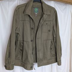 Timberland Men's Field Utility Jacket Size Large Khaki Canvas