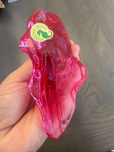 Large Waterford Crystal Pink Angel Fish