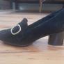 Clarks black suede shoes Image 4