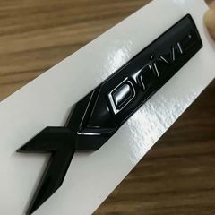 Bmw xdrive gloss black boot badge