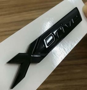 Xdrive boot badge gloss black