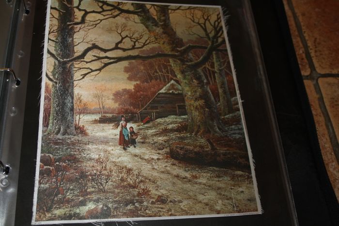 unframed silk picture