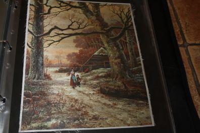 unframed silk picture