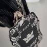 Black jewelled clutch bag with silver chain - Bnwt Image 6