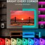 5M/16.4ft TV Background Wall Ambient Light Strip | 3535 Beads, 5V USB, Image 3