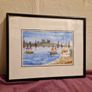 Small signed Watercolour painting framed Image 5