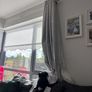 Grey Silver Heavy Curtains 90 x 90 Image 2