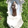 Vintage Porcelain Holy Water Font H 8,4" W 3,4" Image 3