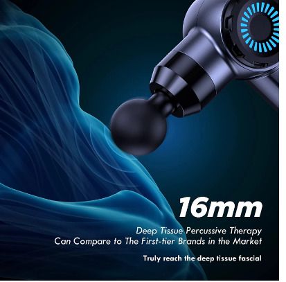 BRAND NEW Massage Gun 16mm Deep Tissue Muscle Massager Pain Relief