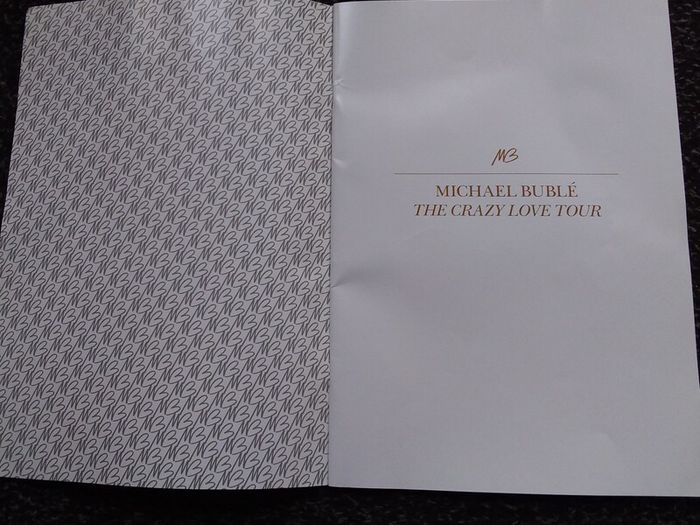 Michael Buble - The Crazy Love Tour , Concert Programme - 2010/12