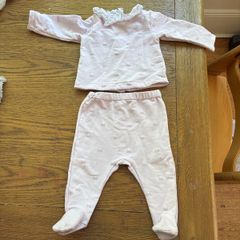 Jacadi baby two piece outfit