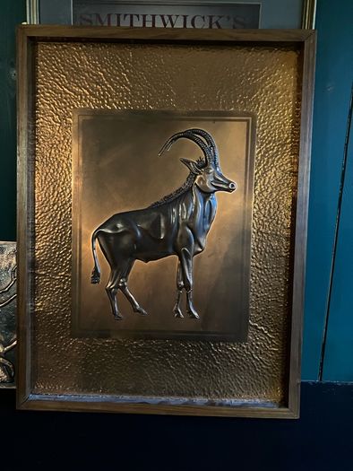 Copper embossed art