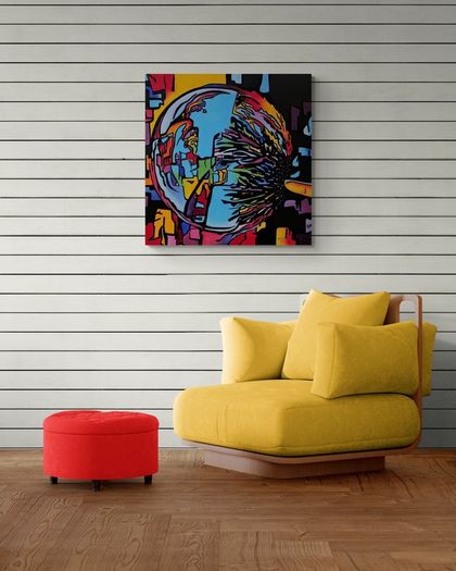 Original hand paint picture, acrylic painting by Strzala