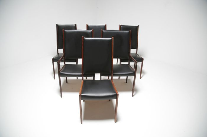 Vintage Danish Rosewood Dining Chairs by Johannes Andersen for Mogens Kold
