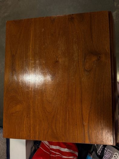 Hardwood bedside lockers, Ikea shelf and stool, Phil Kenyon putting mat