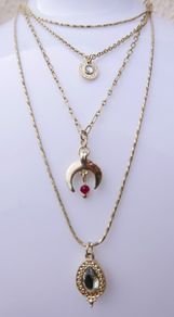 Freedom Jewellery Gold Plated Unique Pendant and Chain