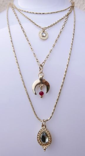 Freedom Jewellery Gold Plated Unique Pendant and Chain