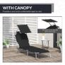 Folding Sun Lounger-Black (FREE POSTAGE) Image 6