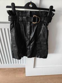 River Island Faux Leather Short Skirt