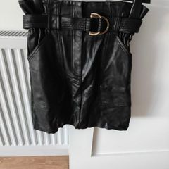 River Island Faux Leather Short Skirt