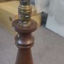 Wooden turned lamp base, vintage Image 6