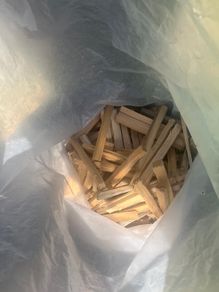 Wood kindling and offcuts