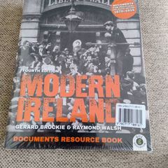 Modern Ireland fourth edition by Gerard Brockie and Raymond Walsh for Ordinary and Leaving Level Gill Education Books new and sealed with FREE STANDARD POSTAGE INCLUDED