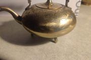 Oriental Brass lovely looking Tea or Coffee Pot. Engraved Indian Pot. Small Vintage Jug. Handmade