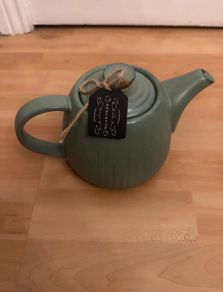 Green Ceramic Teapot