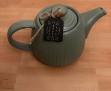Green Ceramic Teapot