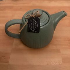 Green Ceramic Teapot