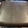 Brand New Dark Oak Leather Dresser Table Stool Image 4